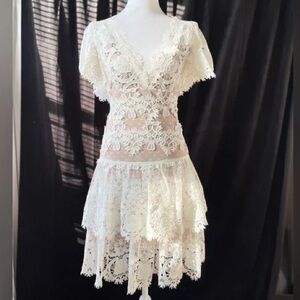 Bronx and Banco REVOLVE White Lace Dress Size XS